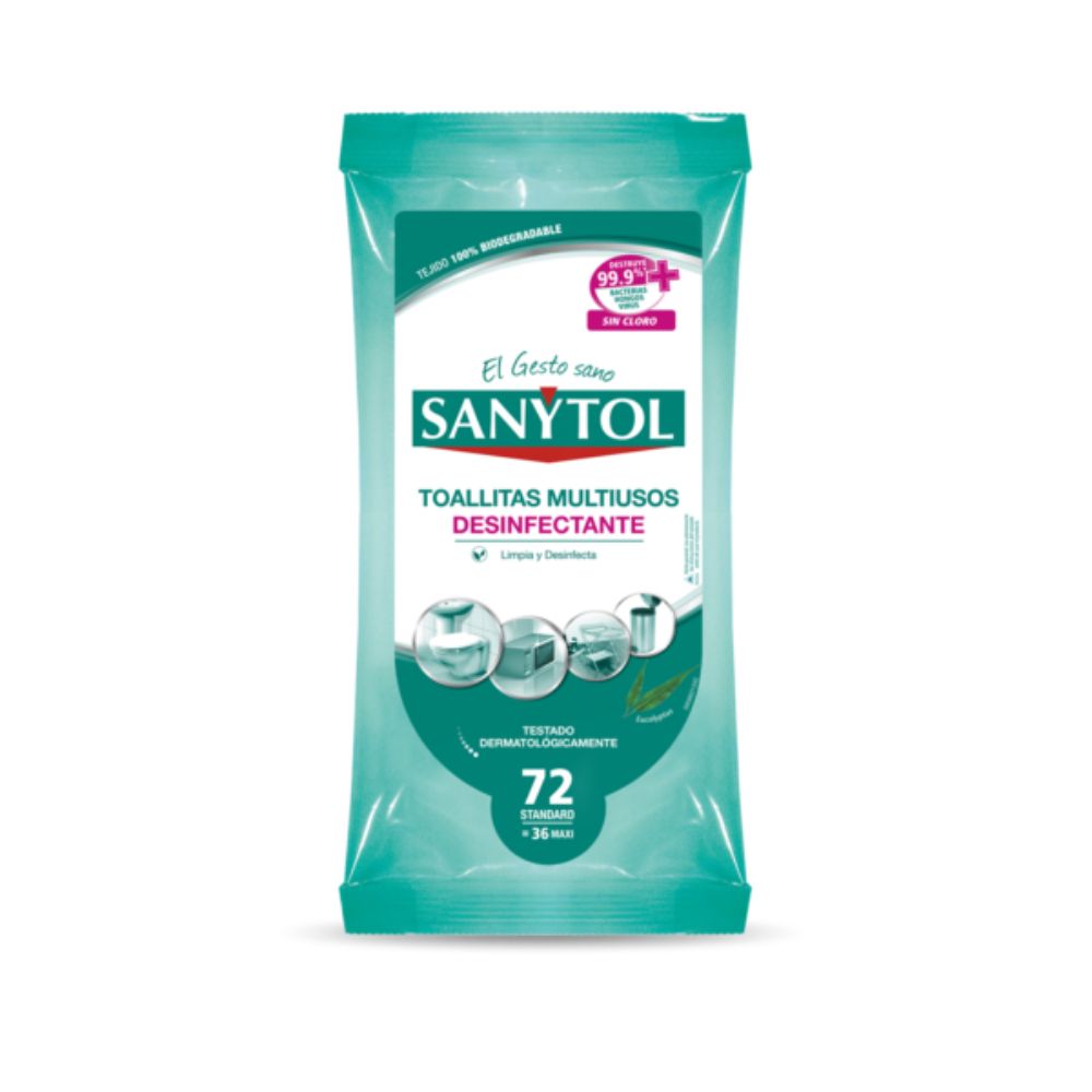TOALLITAS MULTIUSO SANYTOL 36 UND