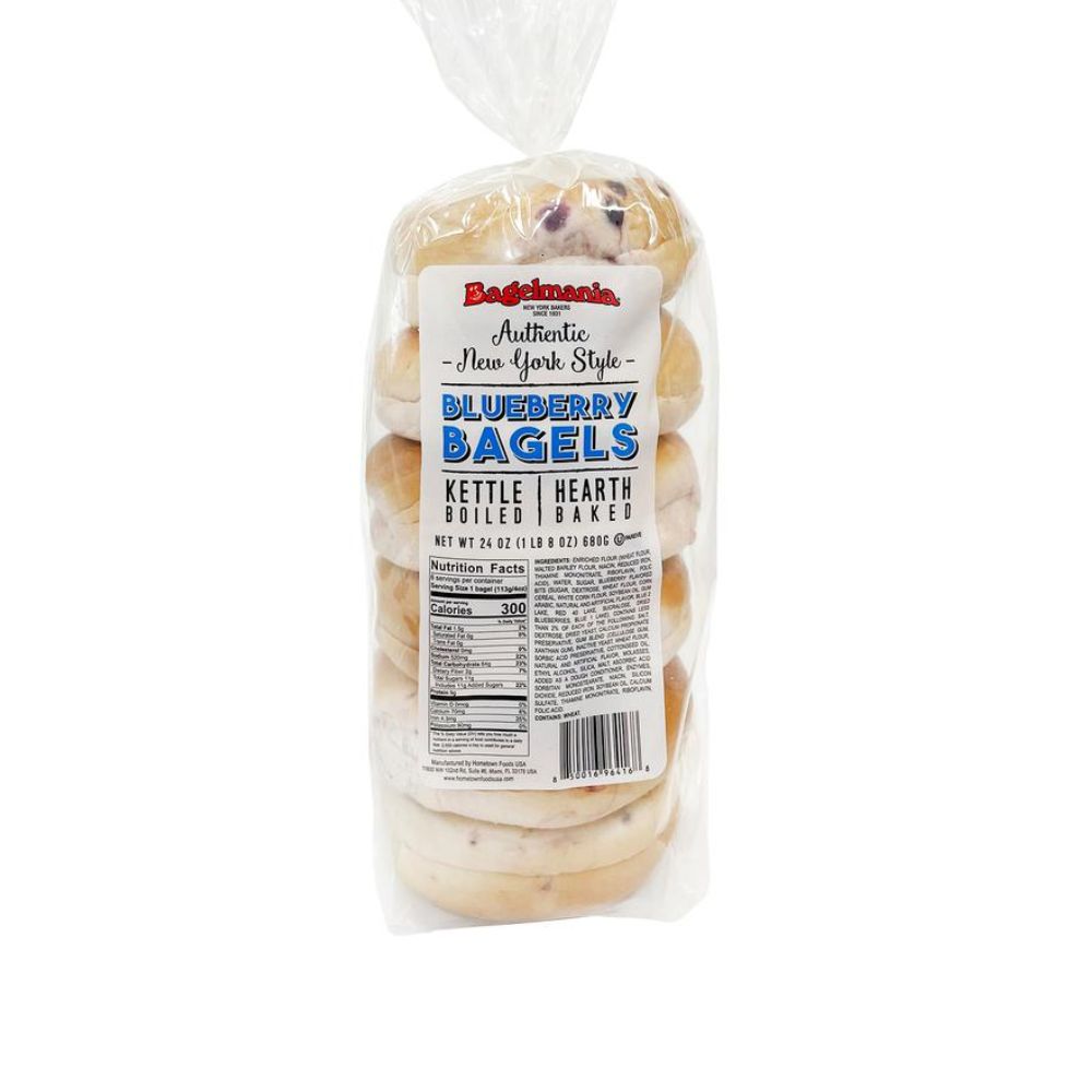 BAGELS BLUEBERRY BAGELMANIA 6 UND