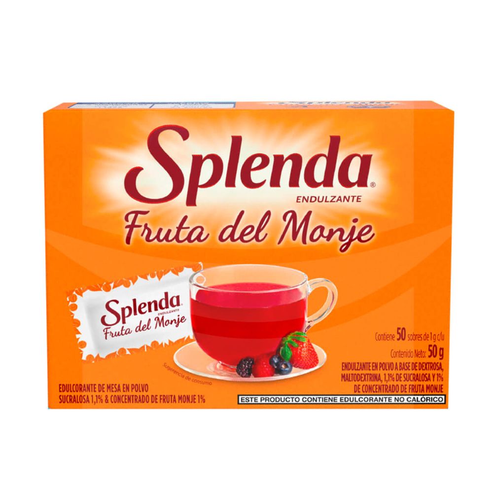 ENDULZANTE SPLENDA FRUTOS DEL MONJE 50 SOBRES