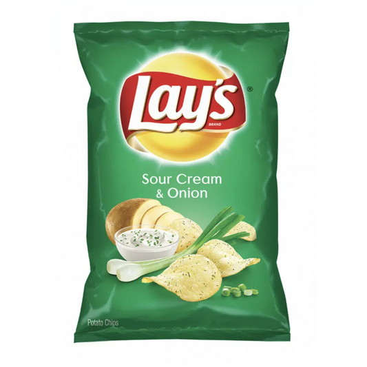 PAPAS LAYS SOUR CREAM & ONION X LARGE 6.5 OZ