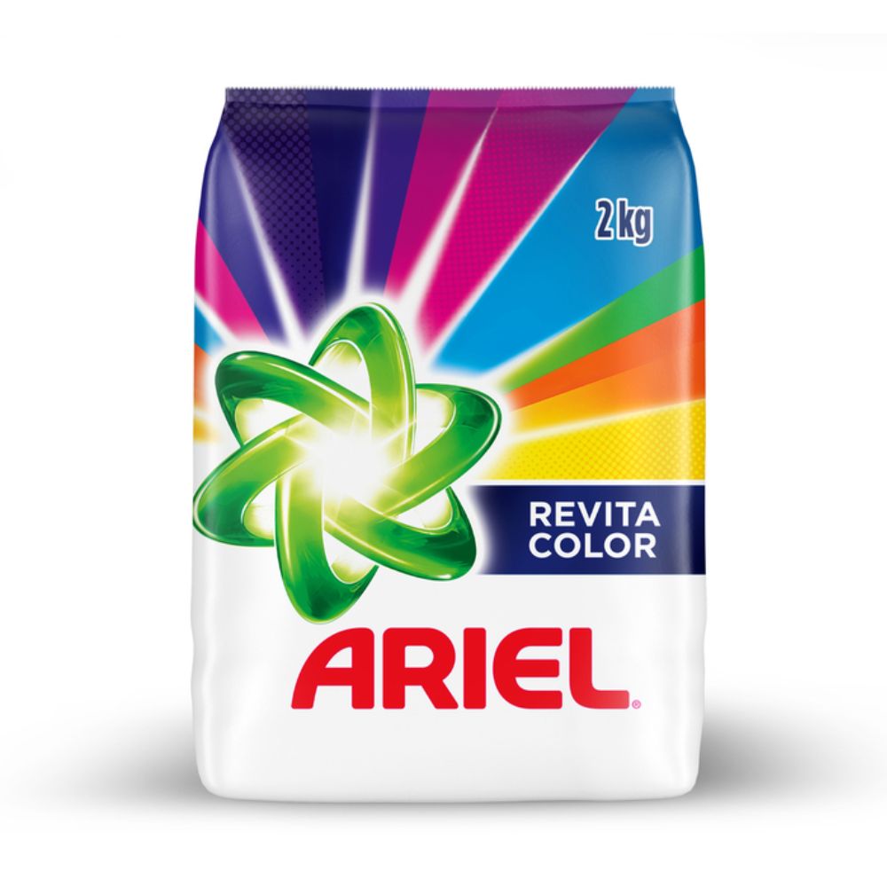 DETERGENTE EN POLVO ARIEL REVITA COLOR 2000GR