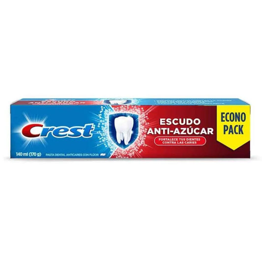 PASTA DE DIENTES ANTIAZUCAR CREST 140 ML