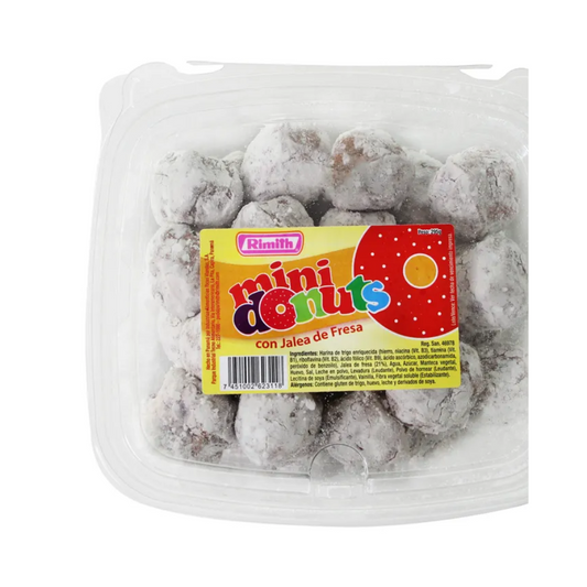 MINI DONUTS RIMITH RELLENOS DE FRESA 30 UND