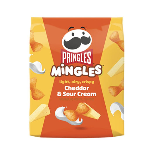 PRINGLES MINGLES SNACKS INFLADOS CHEDDAR  &  SOUR CREAM  155 GRS