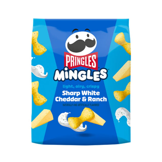 PRINGLES MINGLES SHARP WHITE CHEDDAR & RANCH 155 GRS