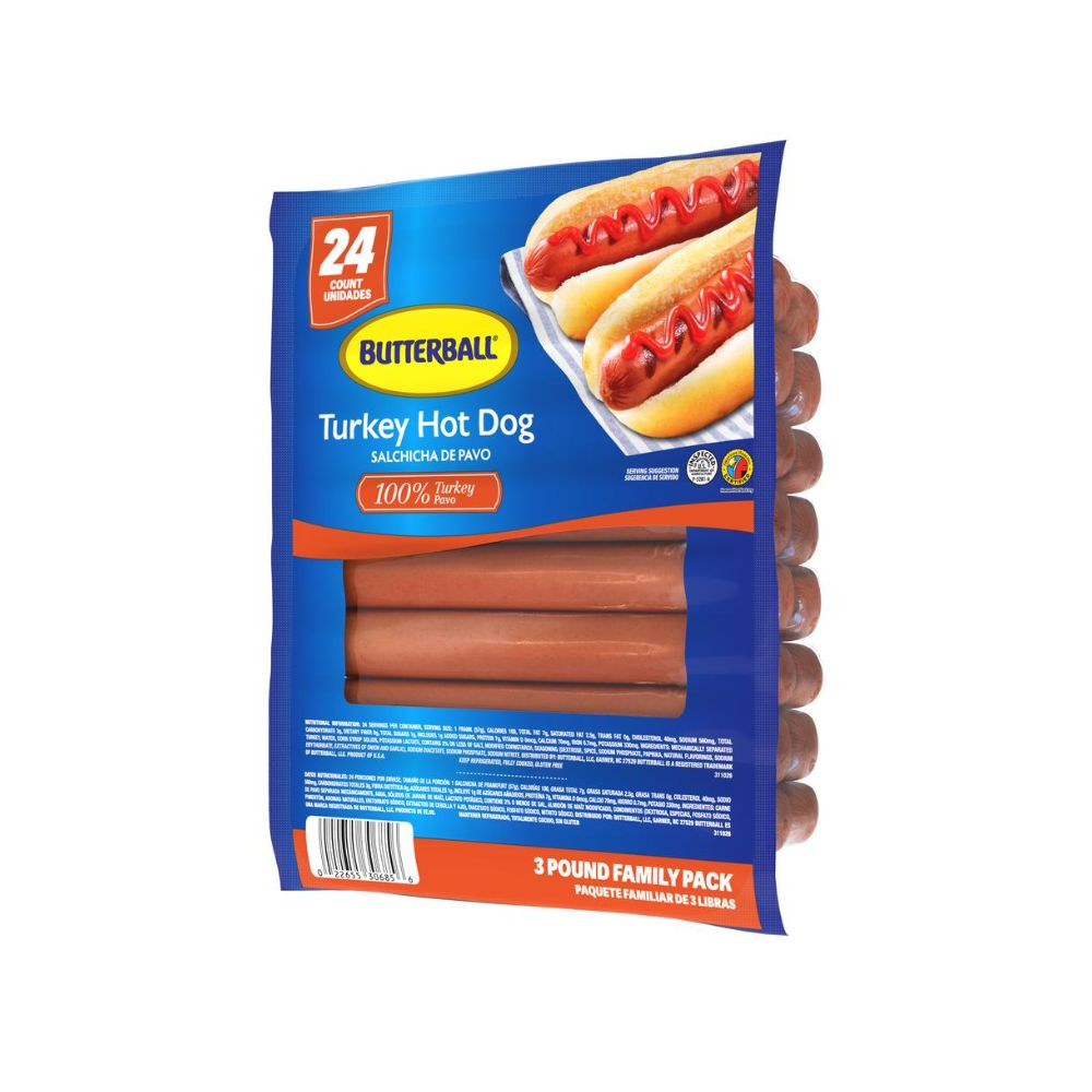 SALCHICHA DE PAVO BUTTERBALL 24 UND