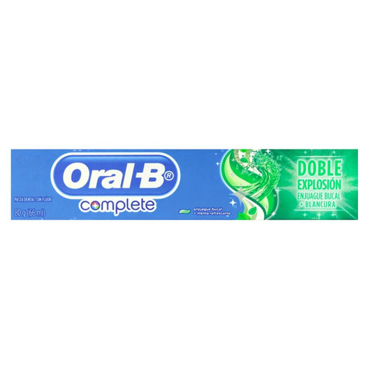 PASTA DENTAL ORAL B COMPLETE  DOBLE EXPLOSION 66 ML