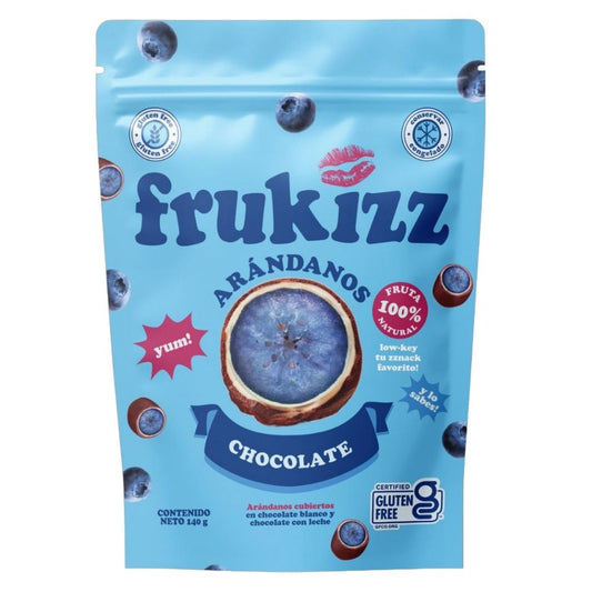 FRUKIZZ ARANDANOS CUBIERTOS CON CHOCOLATE 140 GRS
