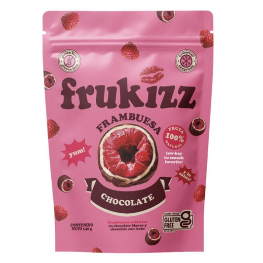 FRUKIZZ FRAMBUESA CUBIERTA DE CHOCOLATE  140 GRS