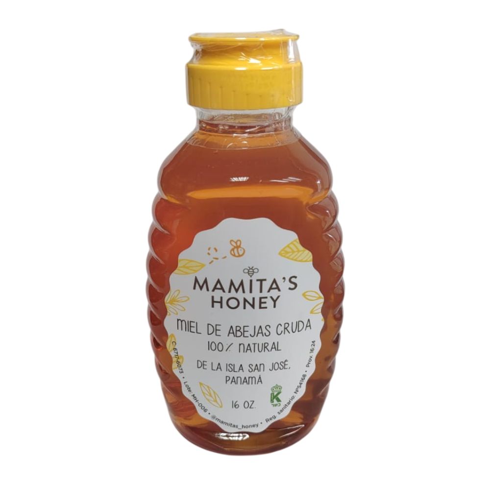 MIEL DE ABEJA ARTESANAL MAMITAS HONEY FRASCO  REUTILIZABLE  16 OZ