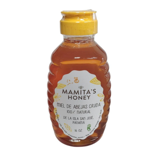 MIEL DE ABEJA ARTESANAL MAMITAS HONEY FRASCO  REUTILIZABLE  16 OZ