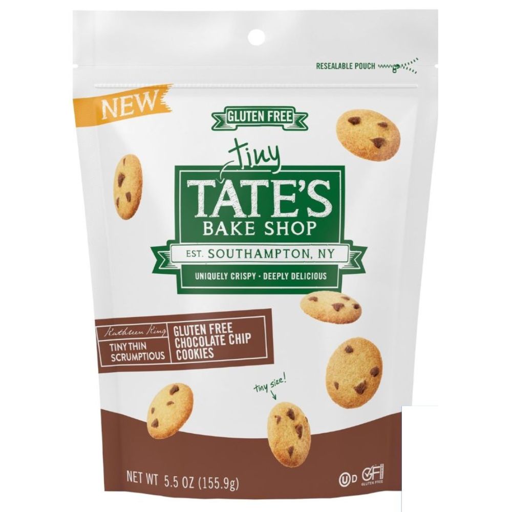 GALLETAS MINI CON CHISPAS DE CHOCOLATE SIN GLUTEN TATE'S BAKE SHOP 155.9G