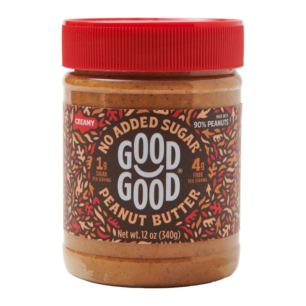 MANTEQUILLA DE MANÍ CREMOSA SIN AZÚCAR AÑADIDA GOOD GOOD 450 GRS
