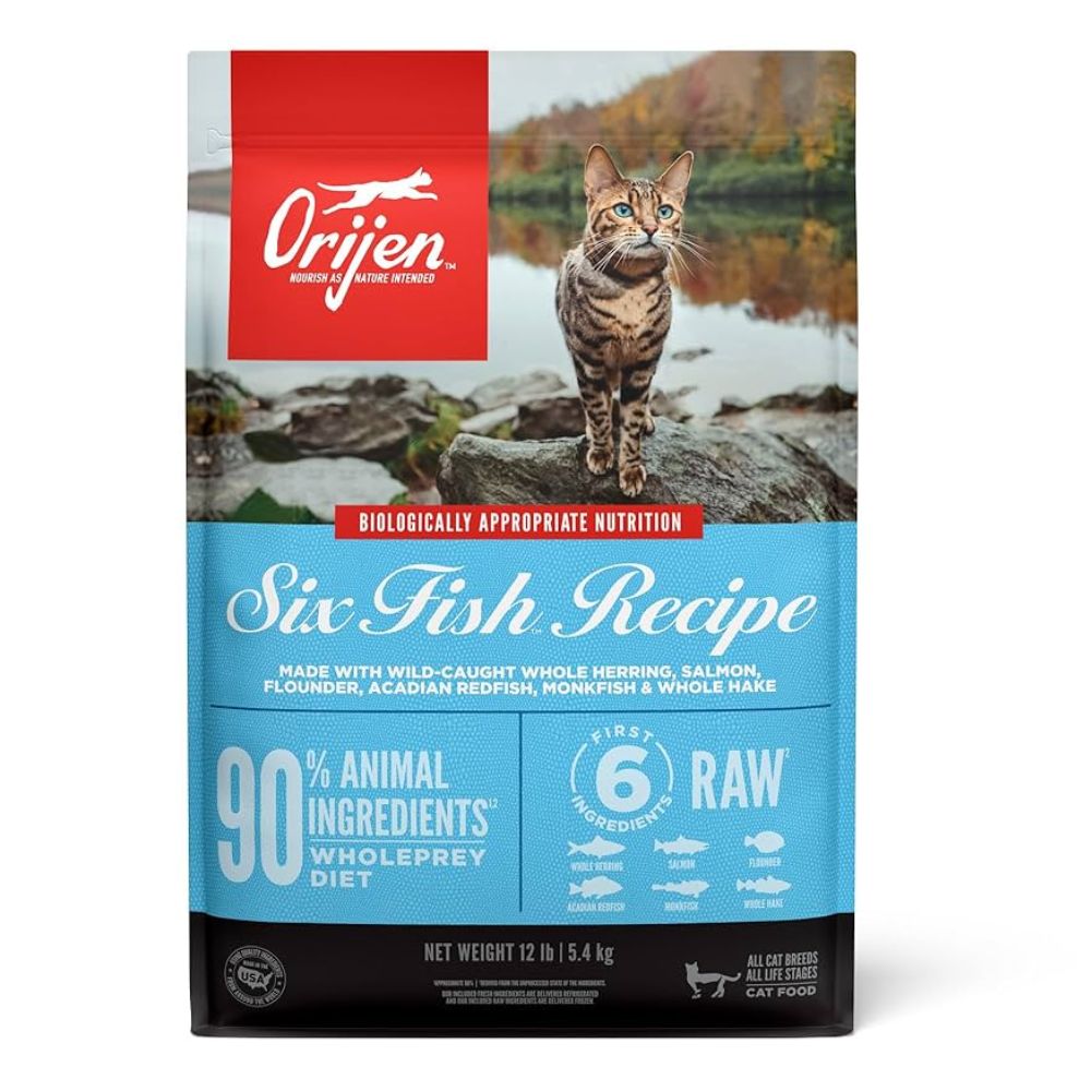 COMIDA DE GATO ORIJEN SIX FISH CAT 12 LB/ 5.45 KG