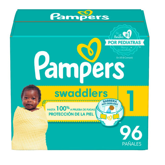 PAMPERS SWADDLERS TALLA 1 96 UNIDADES