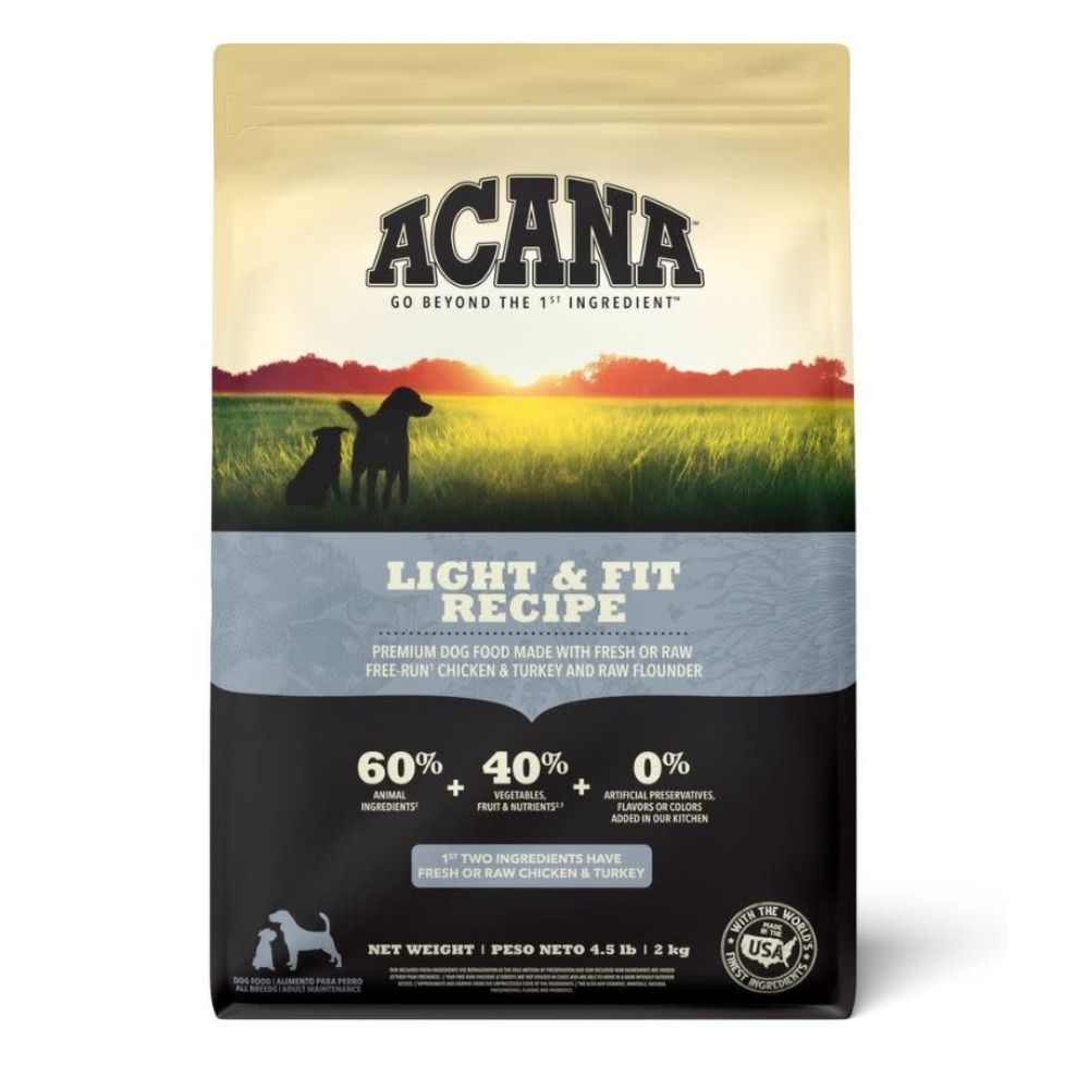 COMIDA PARA PERRO ACANA DOG HERITAGE LIGHT & FIT 4.5 LBS