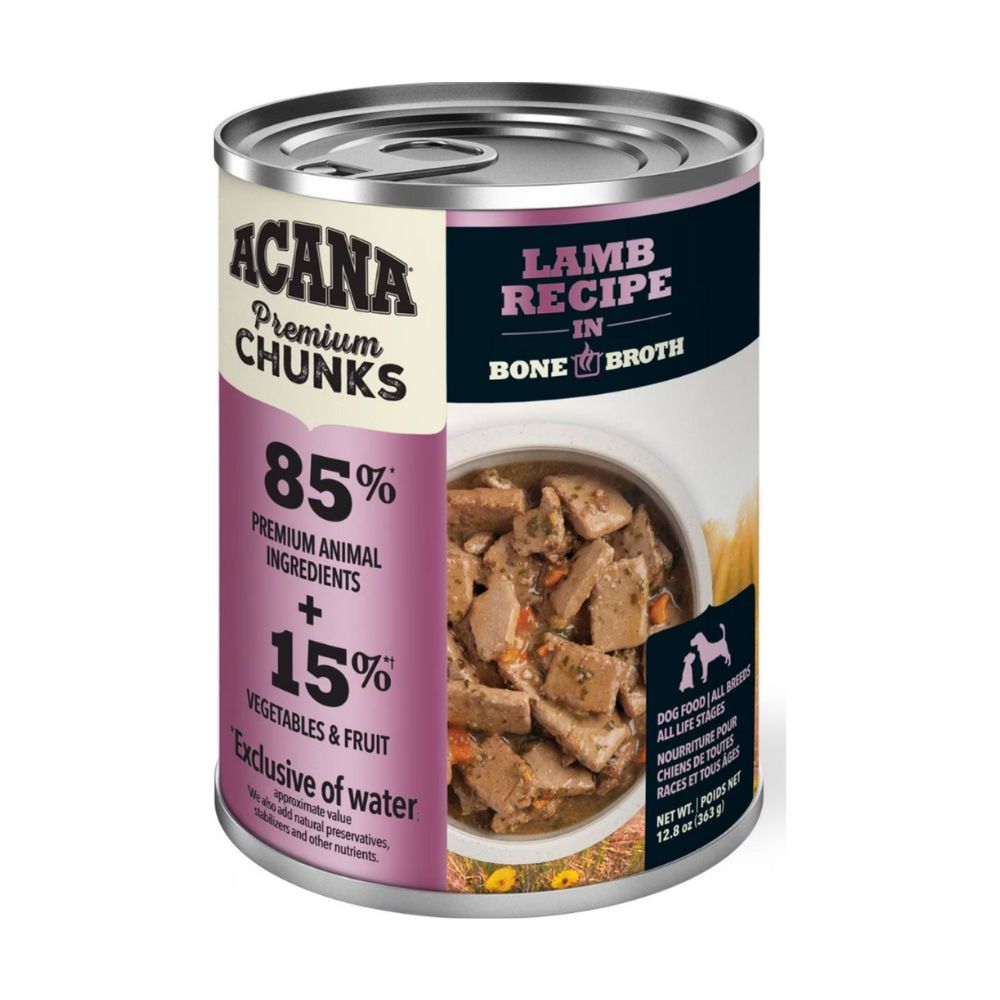 COMIDA DE PERRO ACANA LAMB RECIPE IN BONE BROTH 12.8 OZ