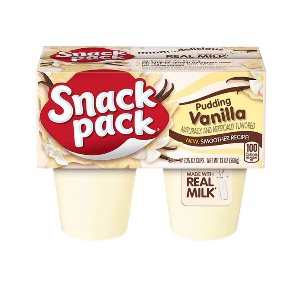 SNACK PACK PUDIN VAINILLA 13 OZ