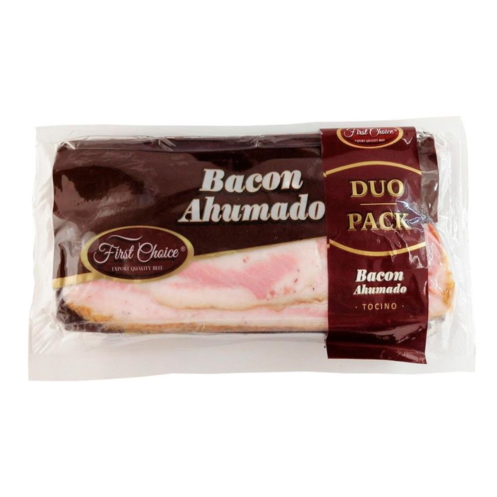 BACON AHUMADO FIRST CHOICE 700 GR DUO PACK