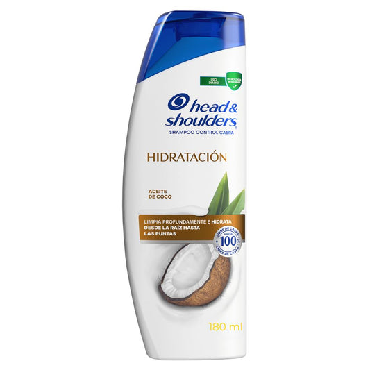 SHAMPOO HIDRATACION ACEITE DE COCO HEAD AND SHOULDERS 180 ML