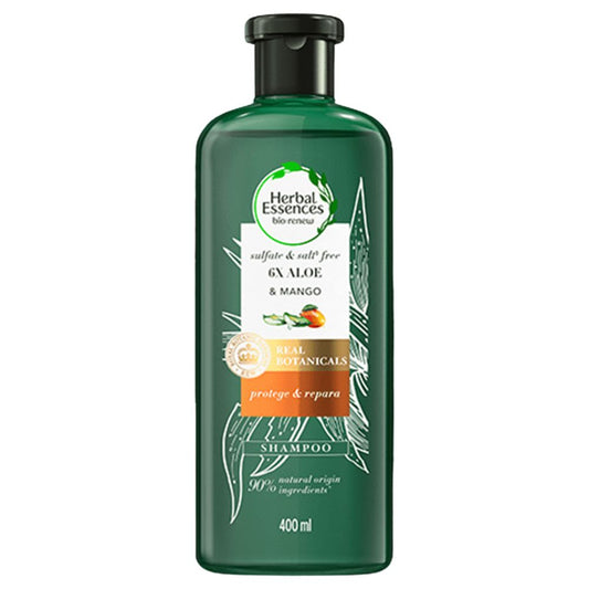 SHAMPOO PROTEGE Y REPARA ALOE & MANGO HERBAL ESSENCES 400 ML