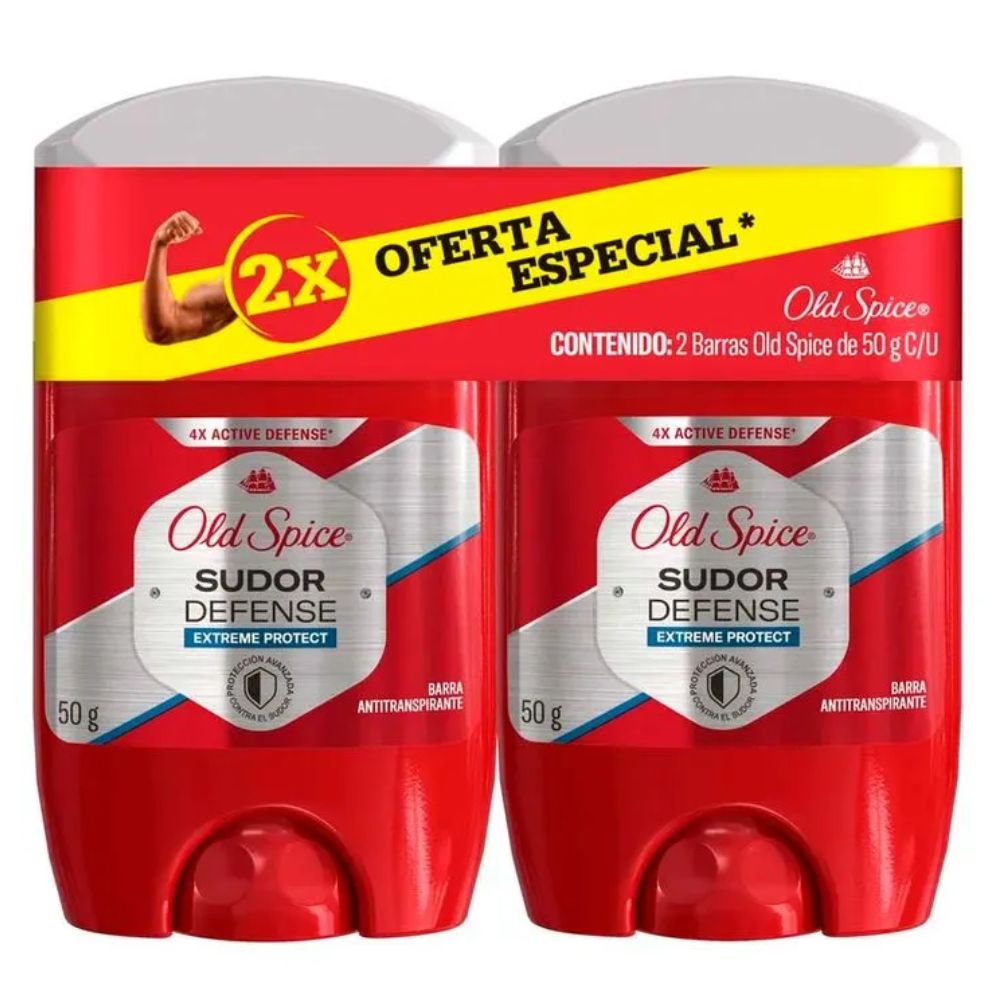 DESODORANTE STICK SUDOR DEFENSE OLD SPICE DUO PACK