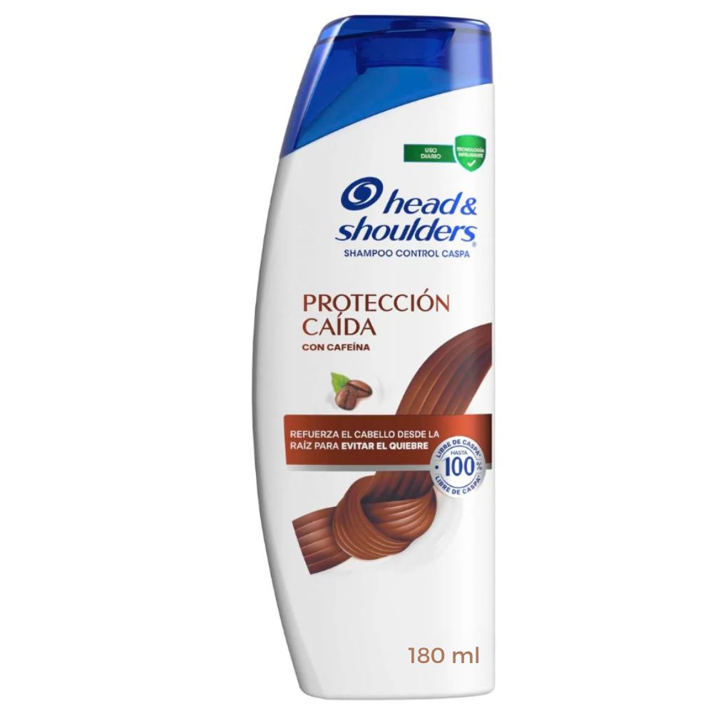 SHAMPOO PROTECCION CAIDA CON CAFEINA HEAD AND SHOULDERS 180 ML