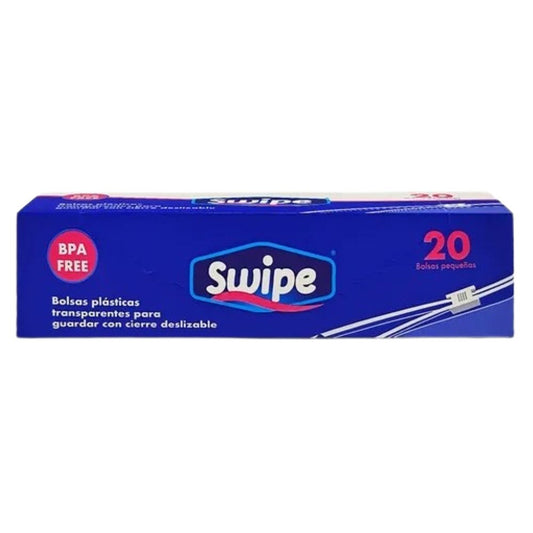 BOLSA CON ZIPPER PARA SNACKS TAMAÑO PEQUEÑA SWIPE 20 UND