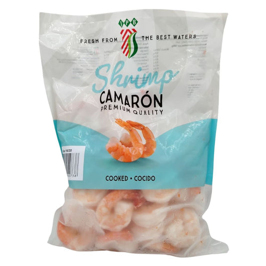CAMARONES COCIDOS TAMAÑO 16/20 JPB 1 KG