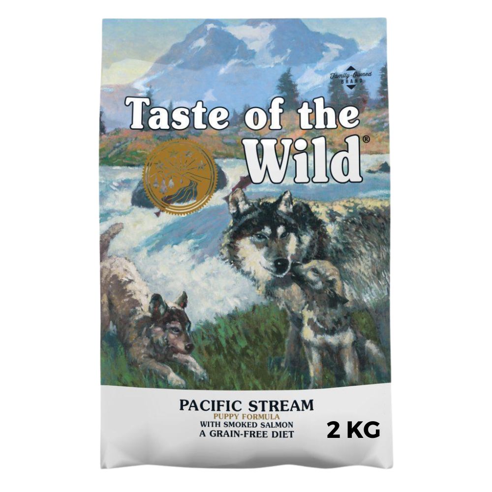 ALIMENTO PARA CACHORROS PACIFIC STREAM SIN CEREALES TASTE OF THE WILD  2 KG