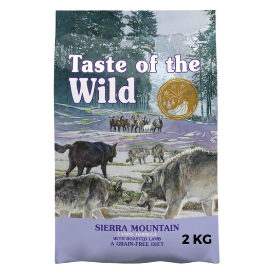 ALIMENTO PARA PERROS ADULTOS SIERRA MOUNTAIN CANINE SIN CEREALES TASTE OF THE WILD  2 KG