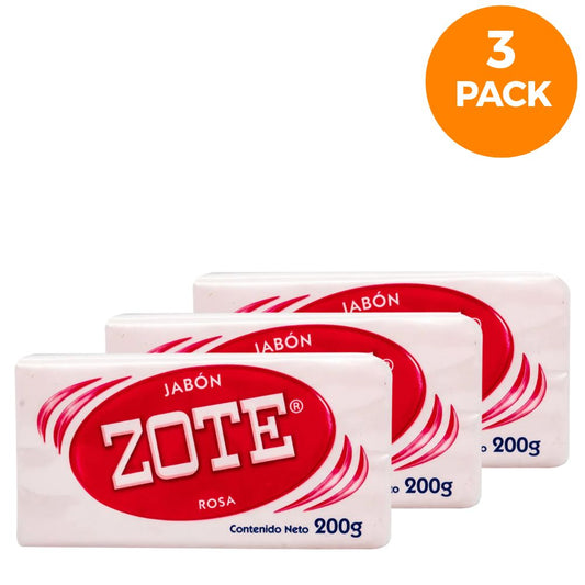 JABON ZOTE ROSA 200 GR 3 PACK