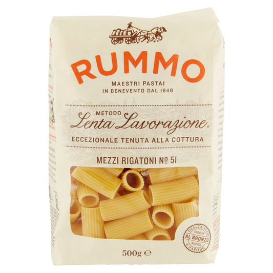 PASTA MEZZI RIGATONI N51 RUMMO 500 GR