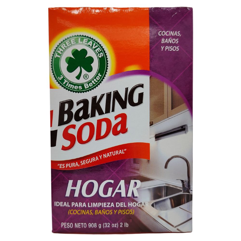 BICARBONATO DE SODIO HOGAR THREE LEAVES  2 LB