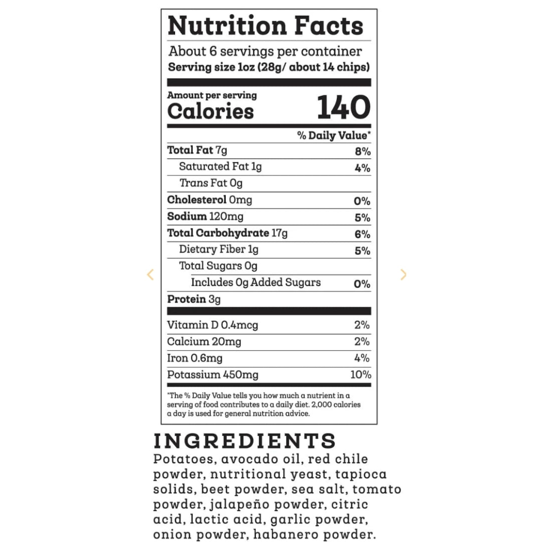 PAPAS DAIRY FREE FUEGO SIETE 156 GR