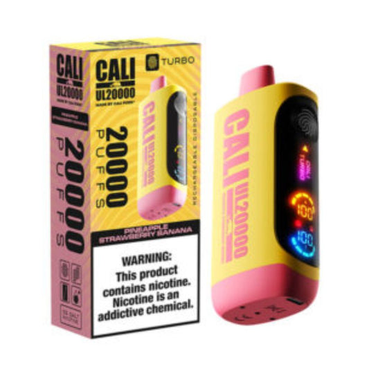 VAPE CALI PINEAPPLE STRAWBERRY BANANA 20000 PUFFS