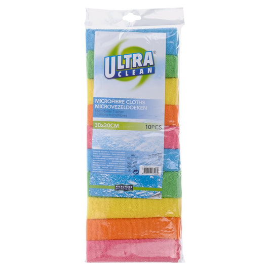 PAÑO MICROFIBRA  MULTICOLOR ULTRA CLEAM 10 UND