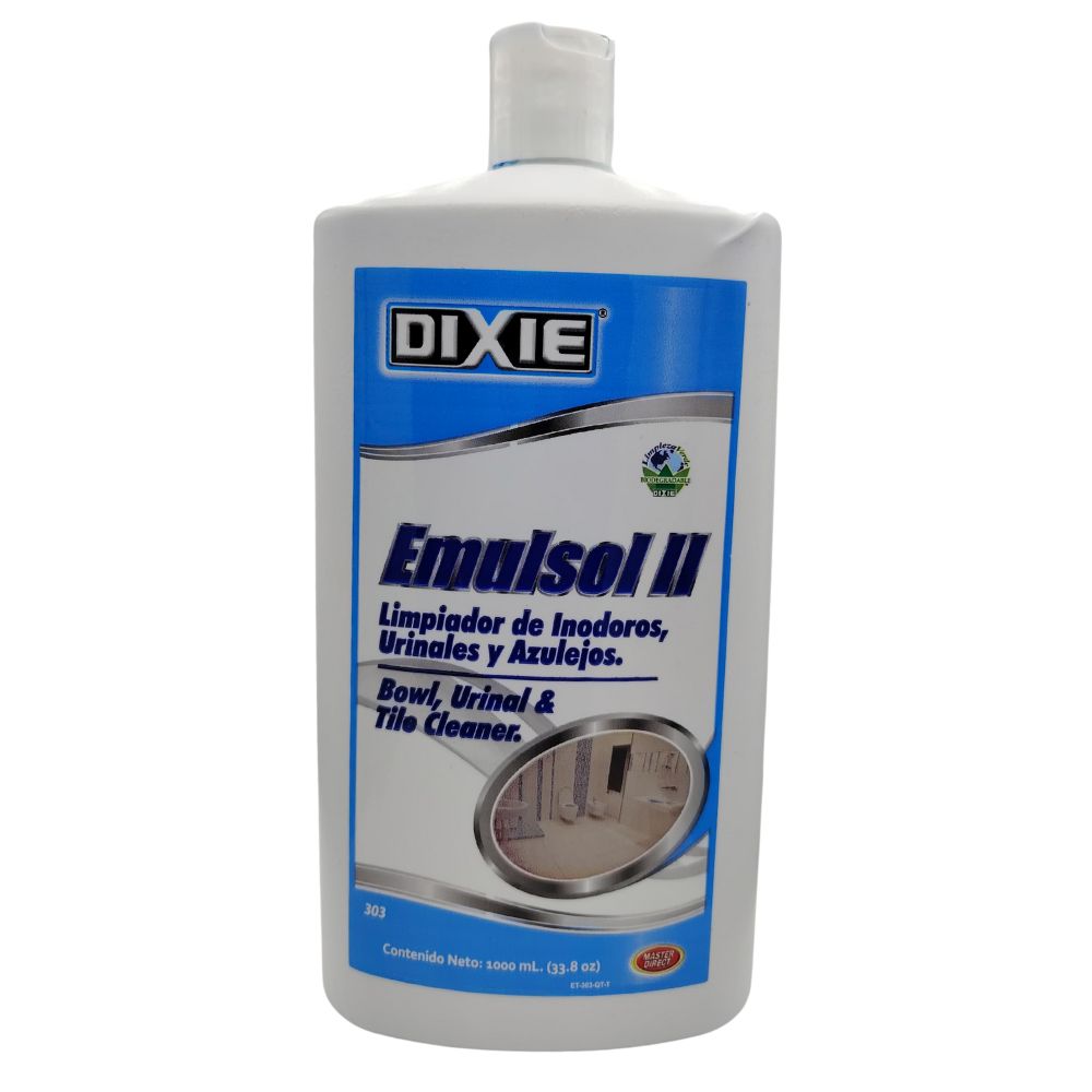 LIMPIADOR PARA INODOROS URINALES Y AZULEJOS EMULSOL LL MASTER DIRECT 33.8 OZ
