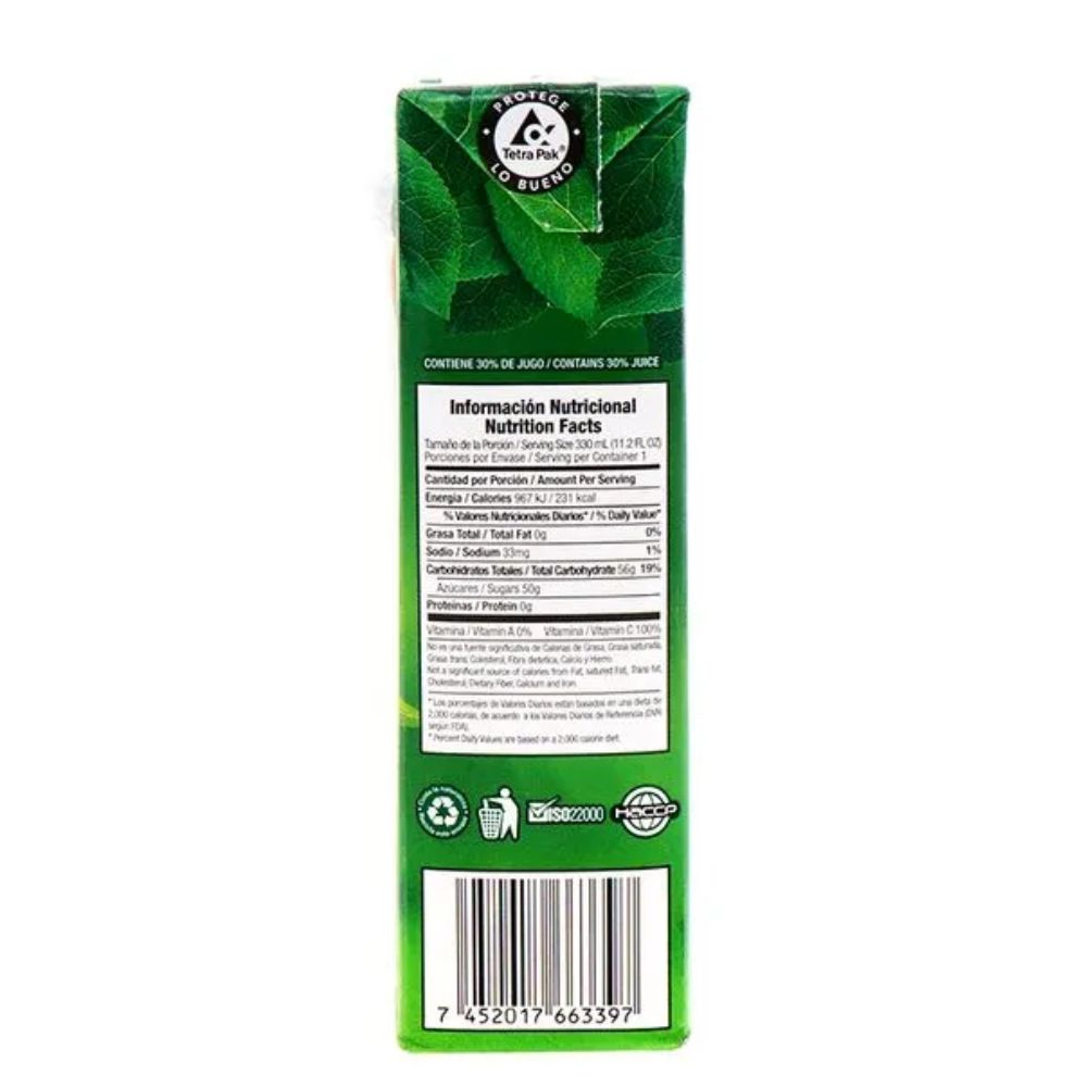 NECTAR DE MELOCOTON TETRA DEL MONTE 330 ML