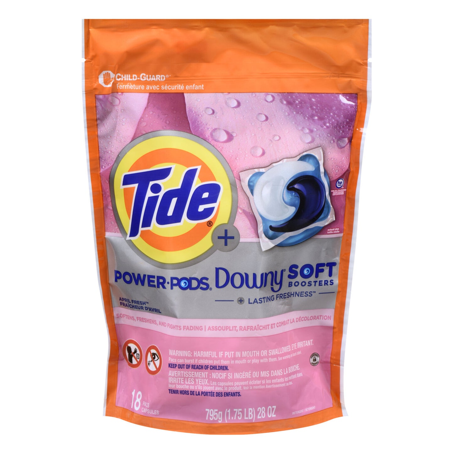DETERGENTE TIDE PODS DOWNY 18 UND 28 OZ