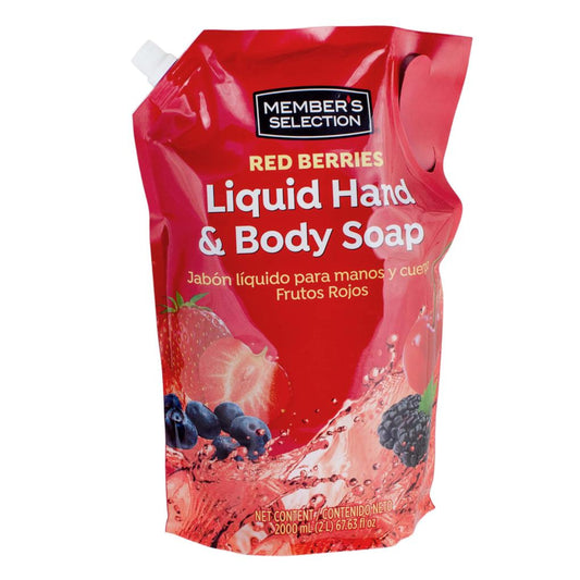 JABON LIQUIDO PARA MANOS Y CUERPO FRUTOS ROJOS MEMBERS SELECTION 2000 ML
