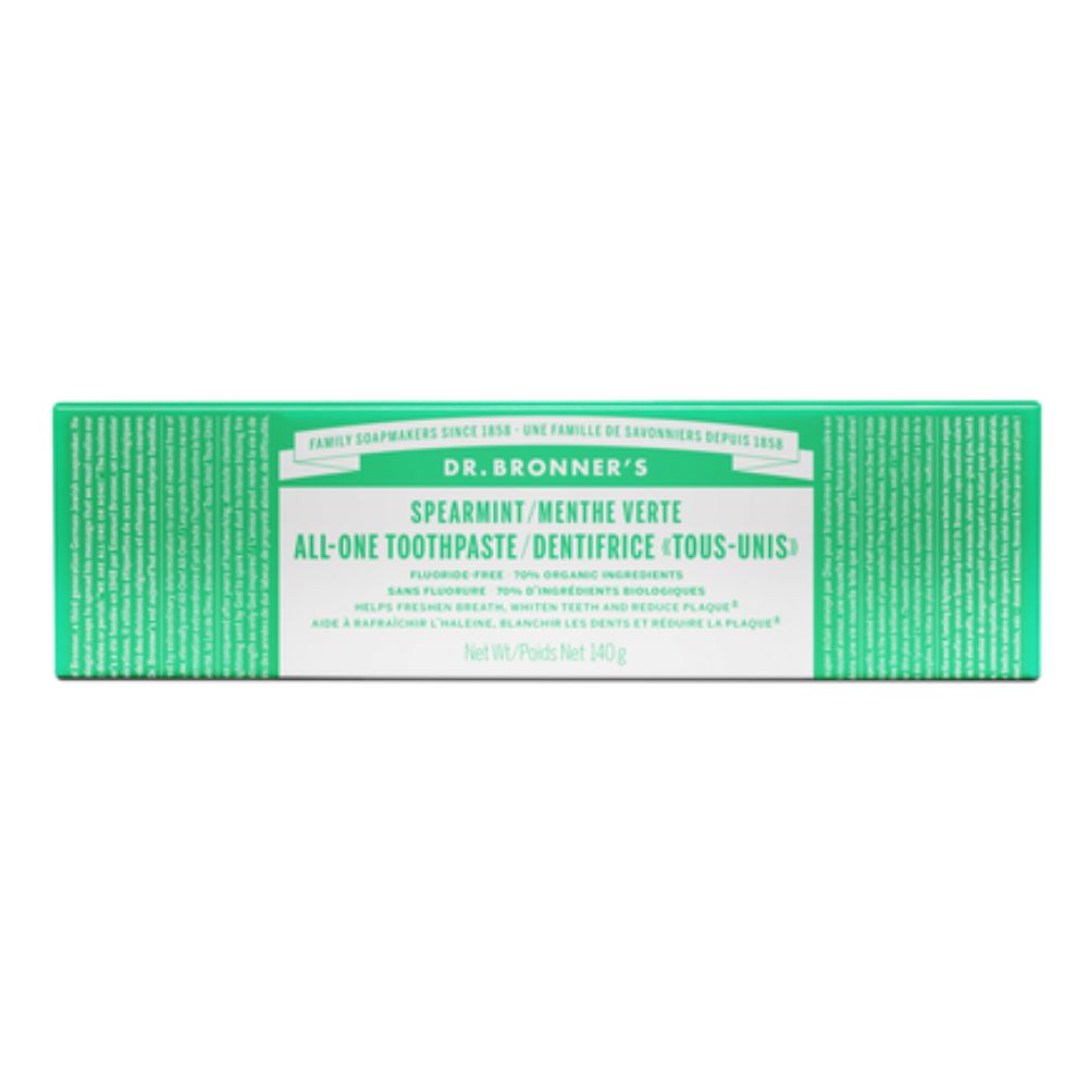 PASTA DE DIENTES SABOR A MENTA VERDE DR BRONNER'S 5 OZ