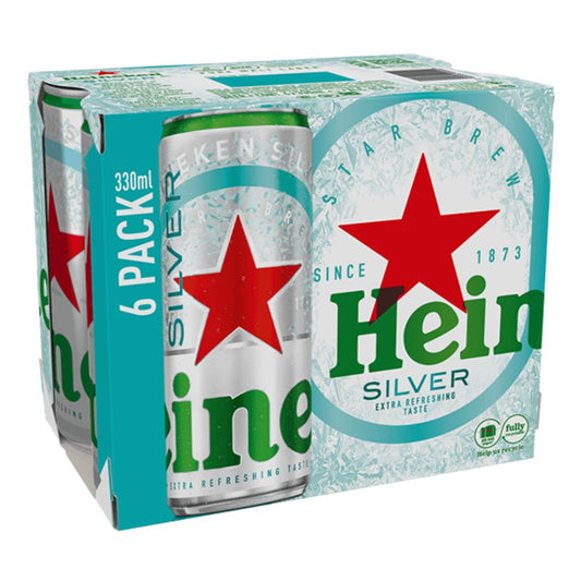 CERVEZA HEINEKEN SILVER LATA 6 PACK