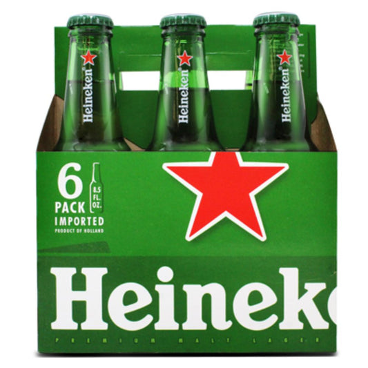 CERVEZA HEINEKEN BOTELLA 330 ML 6 PACK