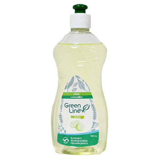 JABON LIQUIDO LAVAVAJILLAS GREEN LINE 480 ML