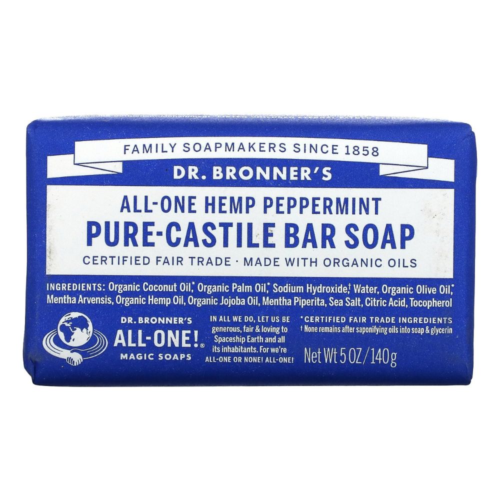 JABON EN BARRA DE MENTA DR BRONNER'S 5 OZ