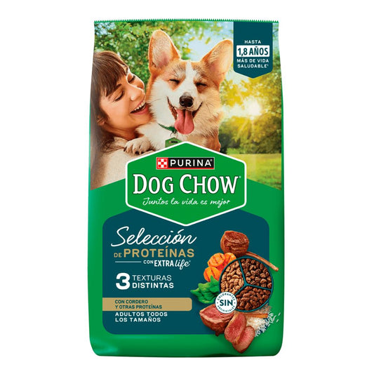 ALIMENTO PARA PERRO ADULTO SELECCIÓN DE PROTEÍNA PURINA DOG CHOW 3.75 KG