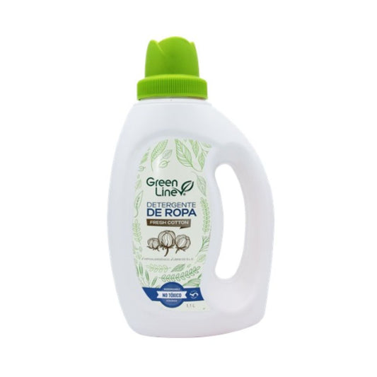 DETERGENTE LIQUIDO FRESH COTTON GREEN LINE 1100 ML