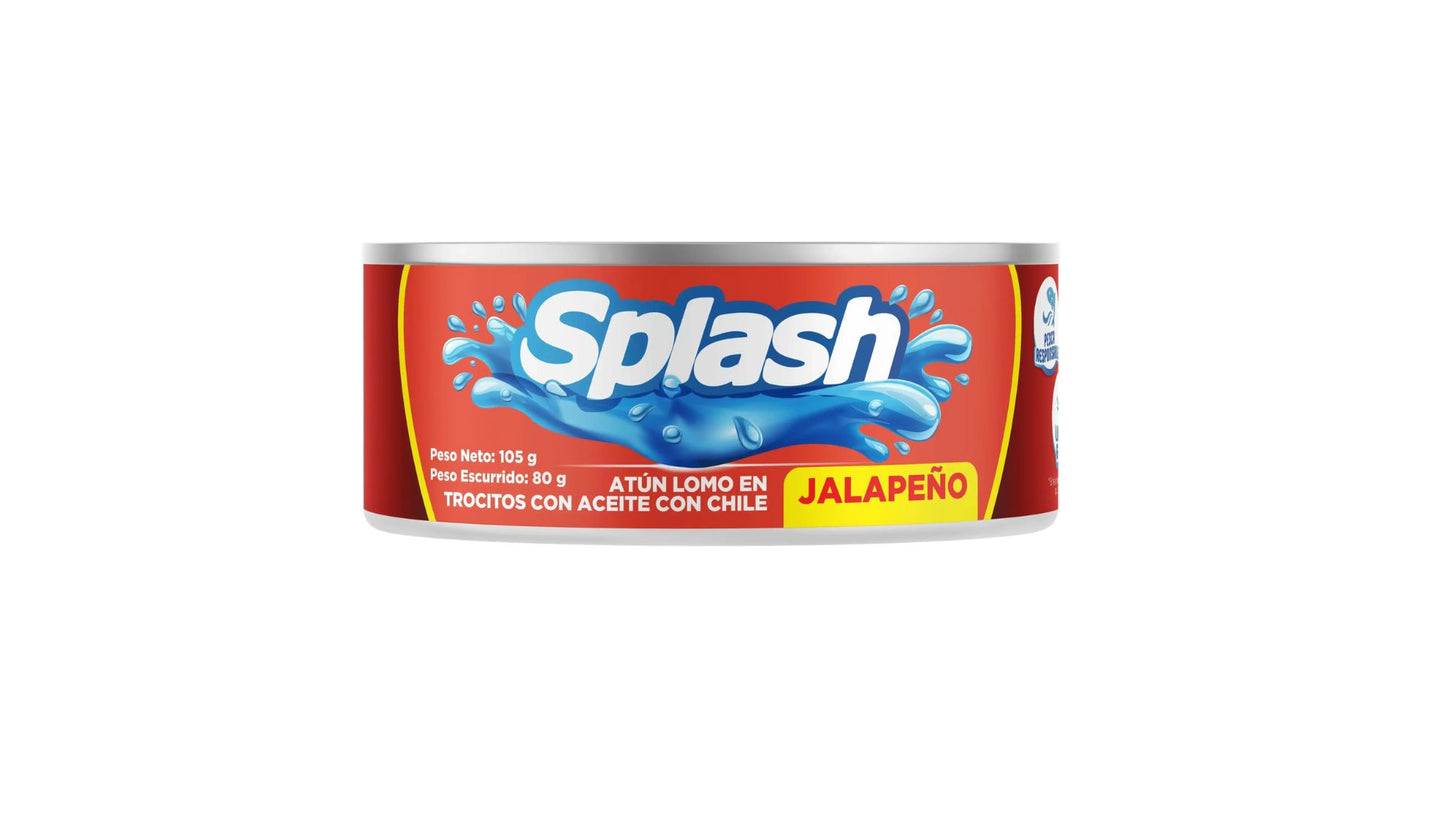 TROCITOS DE ATUN CON JALAPEÑO SPLASH 105 GRS