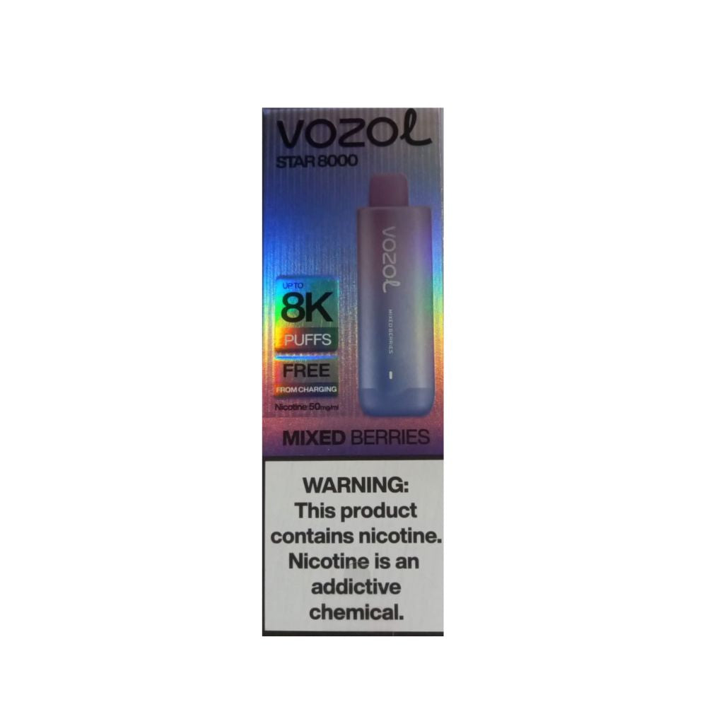 VAPE VOSOL STAR MIXED BERRIES 8000 PUFFS